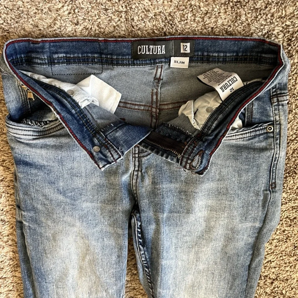 Cultura‎ Jeans Girls Size 12 Slim Blue Denim Pockets